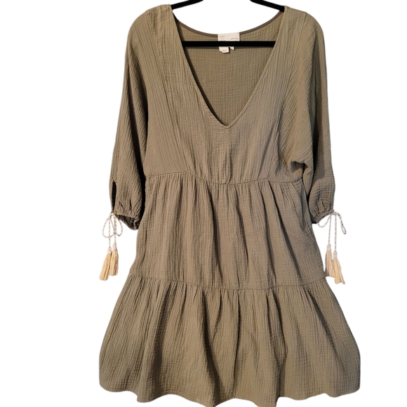 Anthropologie Dresses & Skirts - Saturday Sunday Anthropolgie tiered gauzy mini dress - S.        Y84